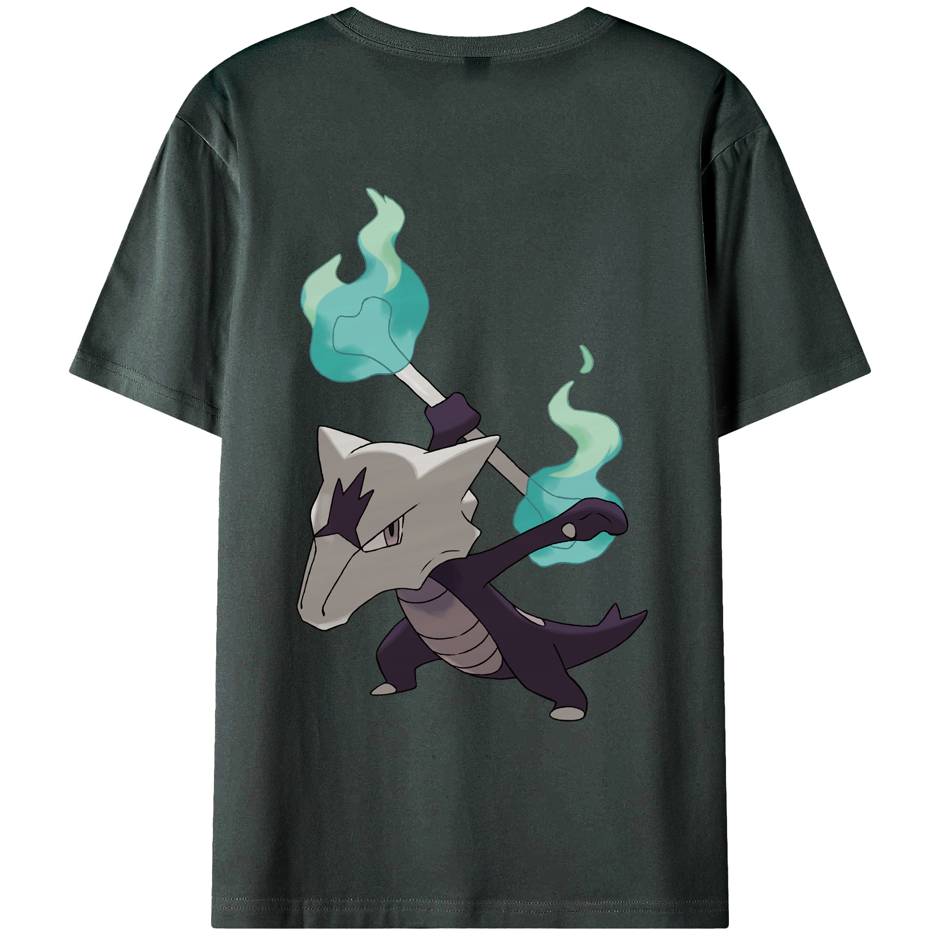 （画像用） ポケットモンスター Pokémon 綿100％ メンズ半袖Tシャツ（バックプリント） 通気性